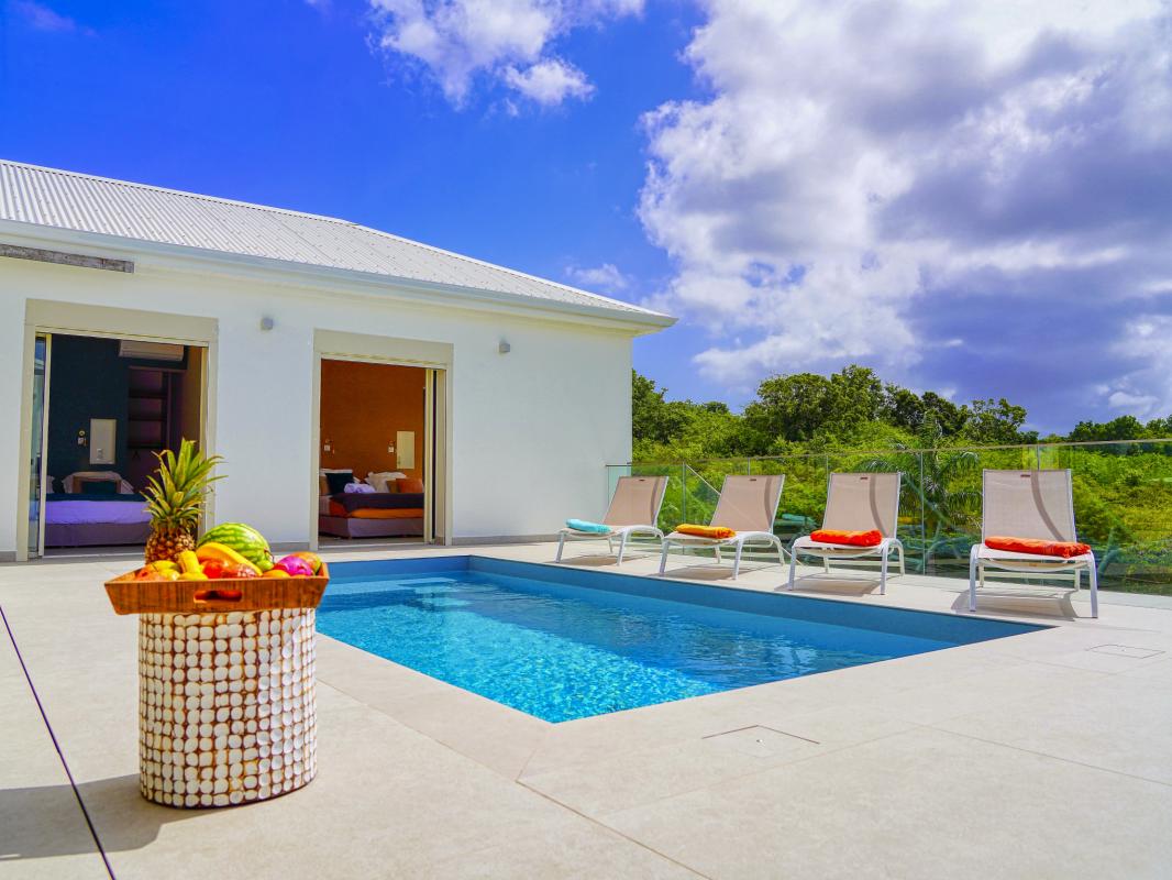 5.Location villa piscine vue mer Saint François Guadeloupe_Piscine 5.Location villa piscine vue mer Saint François Guadeloupe_Piscine